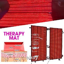Nouveau tapis de thérapie à lumière rouge de grande taille pour le soulagement de la douleur corporelle.