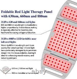 Panneau de thérapie lumineuse rouge pliable Dispositif médical anti-âge de guérison cellulaire indolore