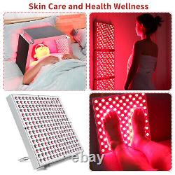 Panneau lumineux infrarouge rouge pliable pour le corps entier à LED, dispositif de thérapie anti-rides 45W