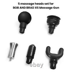 Pistolet de massage Bob et Brad X6 Pro Max avec chaleur-froid et thérapie de tête en métal 6 vitesses