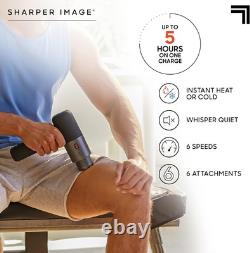 Pistolet de massage profond chaud et froid Powerboost Pro+ de Sharper Image SCELLÉ
