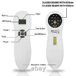 Puissant dispositif de soulagement de la douleur corporelle par thérapie au laser froid, Lazer doux 510mW+ ensemble complet