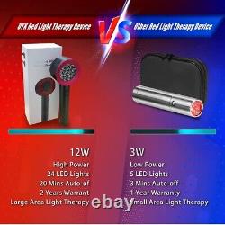 Rechargeable High Power 9 Leds Red Infrared Photon Light Therapy 460-850nm