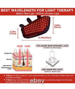 Red & Infrared Light Therapy Chaussures, 158pcs 660nm Red Light Et 850nm Pour Pied