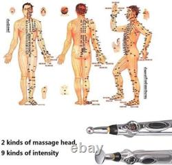 Stylo d'acupuncture (3-en-1) pour soulagement de la douleur et thérapie de massage guérissant la douleur.