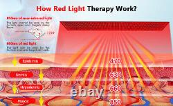 Tapis de thérapie à la lumière rouge LED enveloppement infrarouge pour soulager les douleurs musculaires du corps entier