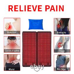 Tapis de thérapie à la lumière rouge infrarouge LED pour le soulagement des douleurs musculaires du dos