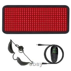 Tapis de thérapie par la lumière infrarouge rouge LED pour le corps entier, kit de tapis de soulagement de la douleur musculaire.