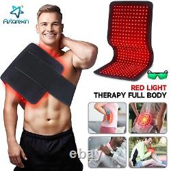 Tapis de thérapie par la lumière rouge LED infrarouge pour tout le corps pour soulager les douleurs musculaires du dos