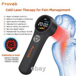 Thérapie au laser froid 1760mW Fisiothérapie Portable Réhabilitation Élongation Musculaire
