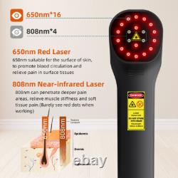 Thérapie au laser froid 808 pour les humains et les animaux de compagnie : physiothérapie à lumière rouge pour soulager la douleur