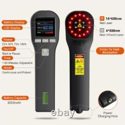 Thérapie au laser froid 808 pour les humains et les animaux de compagnie : physiothérapie à lumière rouge pour soulager la douleur