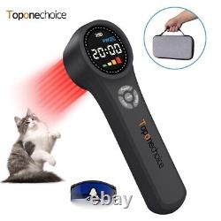 Thérapie au laser froid LLLT Baguette de thérapie à la lumière laser 1760mW compatible avec les animaux de compagnie