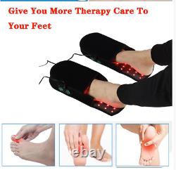 Thérapie de la lumière rouge pour les pieds - Chaussures de thérapie de la lumière rouge avec soulagement de la douleur