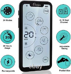 Thérapie par impulsions électriques de choc électrique TENS Unit EMS Machine Soulagement de la douleur Masseur musculaire