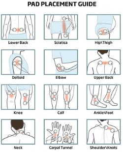 Thérapie par impulsions électriques de choc électrique TENS Unit EMS Machine Soulagement de la douleur Masseur musculaire