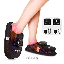 Thérapie par la lumière infrarouge rouge 2Slipper pour le soulagement de la douleur aux pieds avec batterie 4000mAh