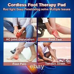 Thérapie par la lumière infrarouge rouge 2Slipper pour le soulagement de la douleur aux pieds avec batterie 4000mAh