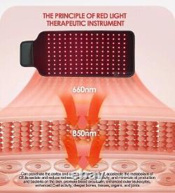 Thérapie par la lumière rouge au laser 660/850 nm - Ceinture de soutien pour la taille pour soulager la douleur et perdre du poids