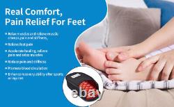 Thérapie par la lumière rouge infrarouge DGYAO pour le soulagement de la douleur de la neuropathie des pieds avec 2 chaussons.