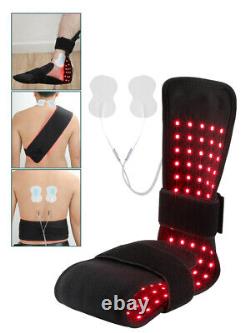 Thérapie par la lumière rouge infrarouge de 660nm et 880nm pour soulager la douleur du dos avec un coussin enveloppant pour la taille et les pieds
