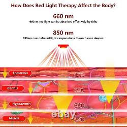 Thérapie par la lumière rouge sans fil pour le soulagement des douleurs à l'épaule Batterie portable 4000mAh