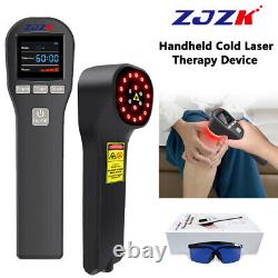 Thérapie par lumière rouge 650nm+808nm pour la douleur Dispositif de thérapie au laser froid pour humains et vétérinaires
