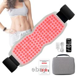 Thérapie par lumière rouge 650nm 850nm 940nm pour la douleur, ceinture et coussin LED infrarouge.