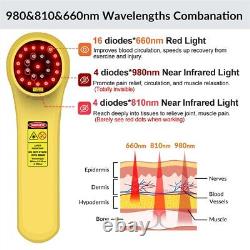 Traitement au laser froid à domicile 660/810/980nm, thérapie par la lumière rouge Frovab pour soulager la douleur