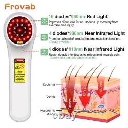 Traitement de la douleur au bas du dos 980+810+660nm Thérapie LLLT Portable au laser froid