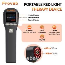 Traitement de la douleur au dos Frovab 808nm + 650nm LLLT Thérapie à laser froid portable