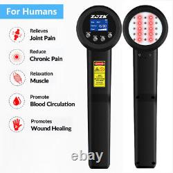 Traitement par laser froid puissant 8W pour humains et animaux de compagnie, thérapie par lumière NIR 650nm+808nm contre la douleur
