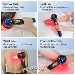 Traitement par laser froid puissant 8W pour humains et animaux de compagnie, thérapie par lumière NIR 650nm+808nm contre la douleur