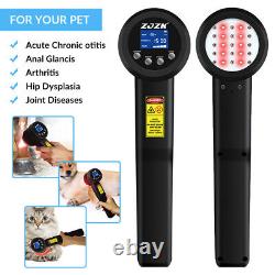 Traitement par laser froid puissant 8W pour humains et animaux de compagnie, thérapie par lumière NIR 650nm+808nm contre la douleur