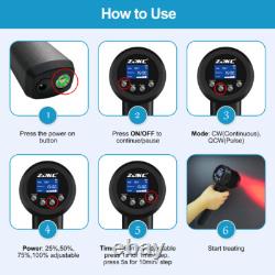 ZJKC 5W Classe 4 Traitement au Laser Cool Thérapie par Lumière Rouge Infrarouge pour Soulagement de la Douleur