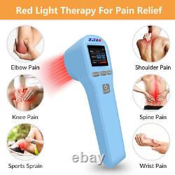 ZJZK Thérapie par la lumière rouge au laser froid 650nm + 808nm 20Diodes pour le soulagement de la douleur arthritique