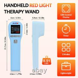 ZJZK Thérapie par la lumière rouge au laser froid 650nm + 808nm 20Diodes pour le soulagement de la douleur arthritique